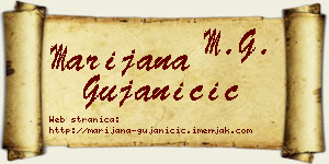Marijana Gujaničić vizit kartica